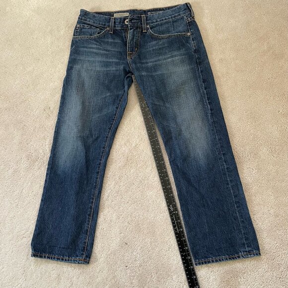 AG Adriano Goldschmied Women's Blue Denim Jeans 26R The Ex-Boyfriend Crop - Picture 3 of 9